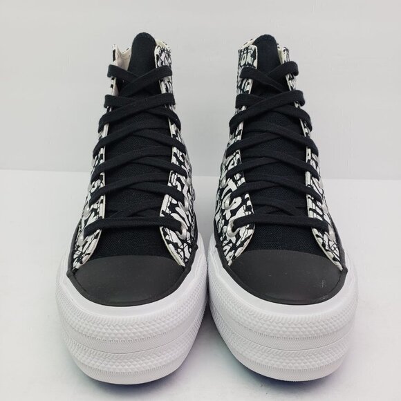 Converse CTAS Double Stack Lift Hi Womens Size 5 Black My Story Platform Sneaker - Picture 5 of 15